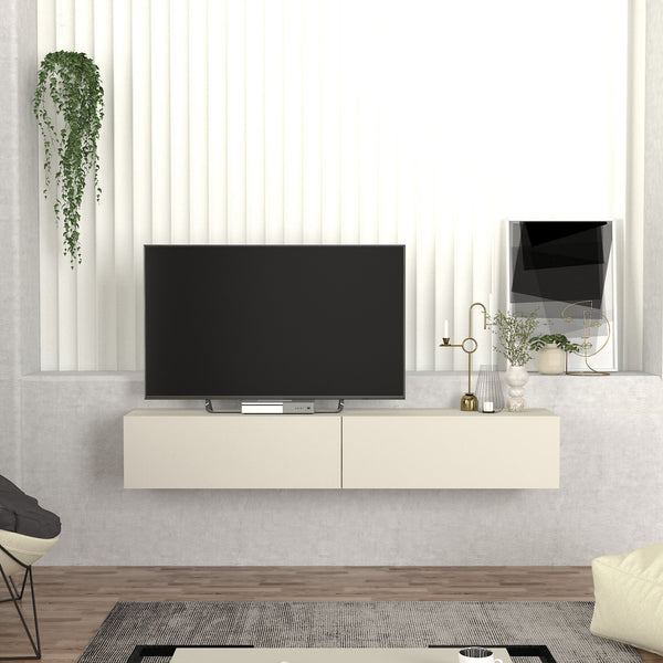 Mueble bajo de TV colgante Nolven [en.casa]