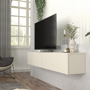 Mueble bajo de TV colgante Nolven [en.casa]