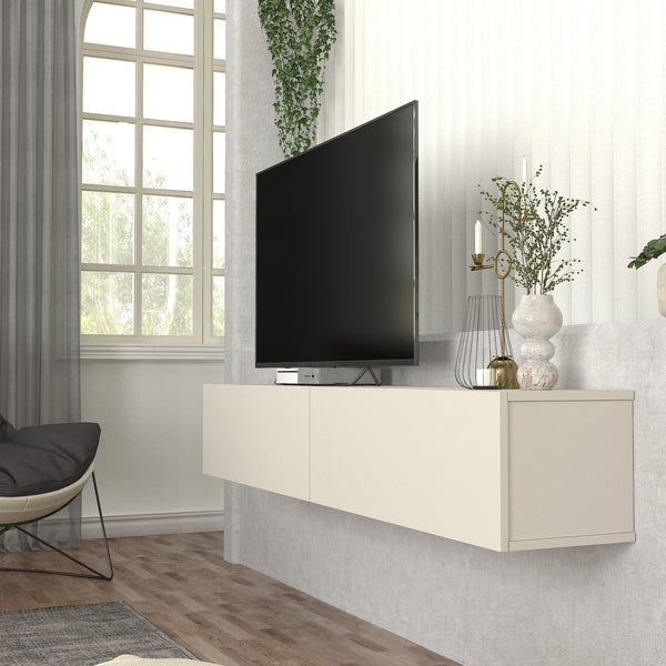 Mueble bajo de TV colgante Nolven [en.casa]