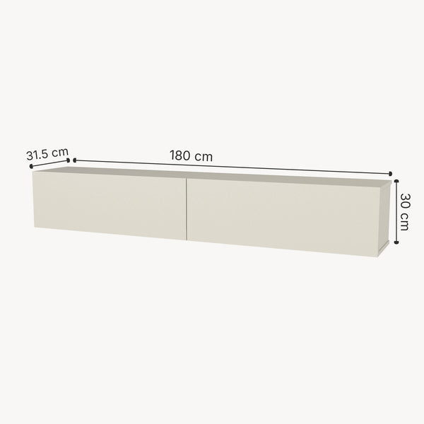 Mueble bajo de TV colgante Nolven [en.casa]