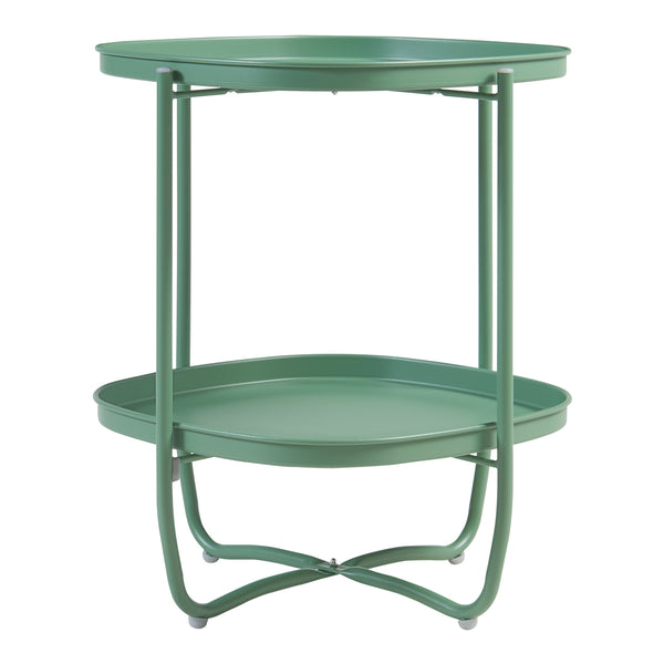 Mesa de tableta Sandefjord acero [en.casa]