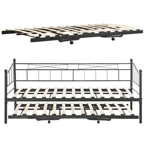 Cama de metal Skutskär con colchón 90x200cm en varios colores en.casa