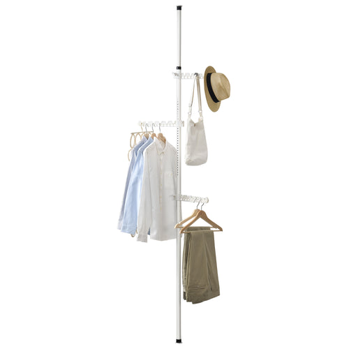 Perchero Havneby perchero telescópico con barra para ropa en.casa - premiumXL