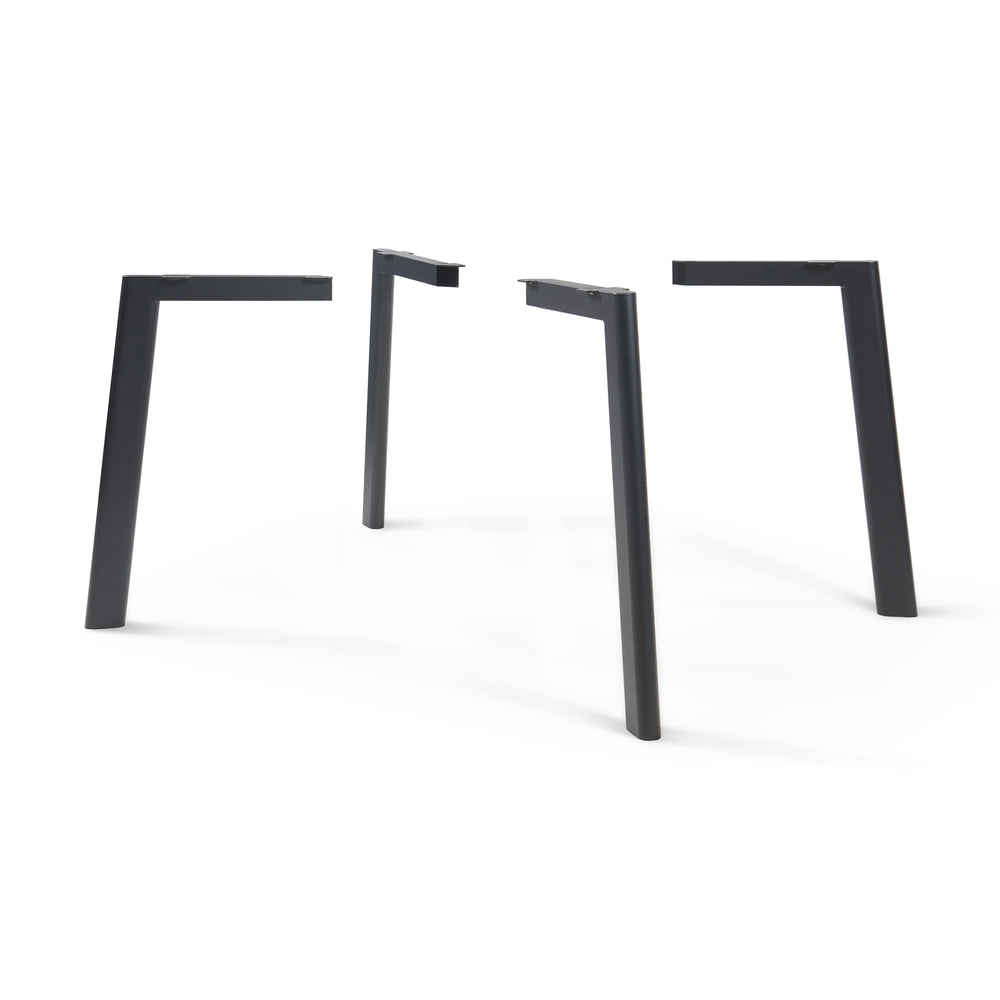 Patas de mesa Hostang juego de 4 - 50x8x71 cm negro [en.casa] - premiumXL