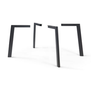 Patas de mesa Hostang juego de 4 - 50x8x71 cm negro [en.casa] - premiumXL