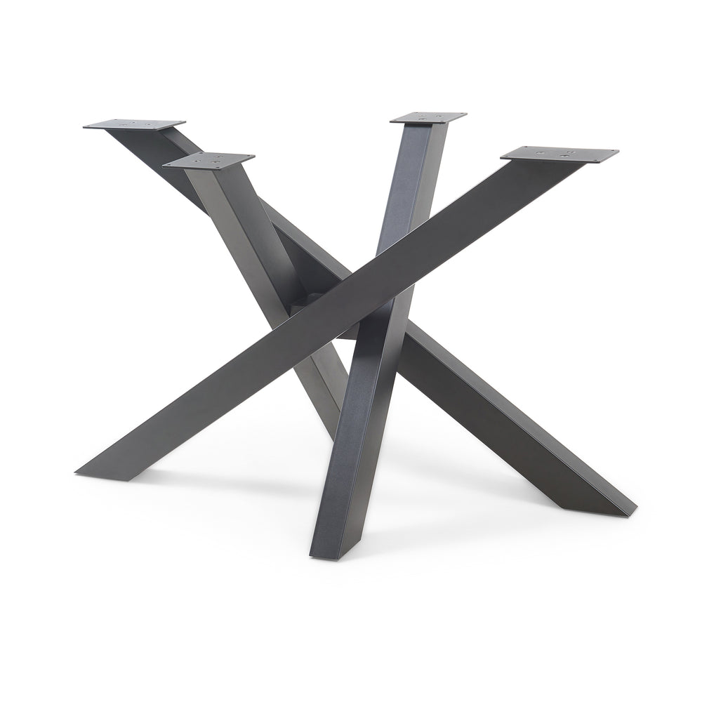 Estructura de mesa Umala acero negro [en.casa]