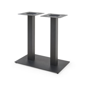 Estructura de mesa Vadejord acero 70x40x73 cm negro [en.casa]