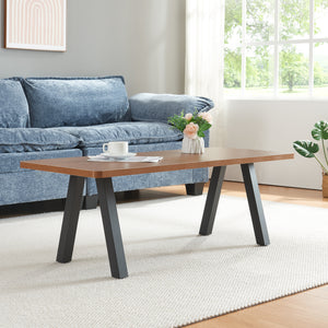 Conjunto de 2 estructuras de mesa Heustreu negro [en.casa]