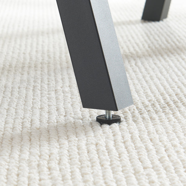 Conjunto de 2 estructuras de mesa Heustreu negro [en.casa]