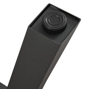 Conjunto de 2 estructuras de mesa Heustreu negro [en.casa]