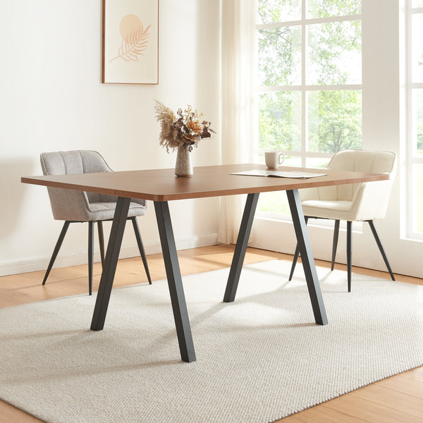 Conjunto de 2 estructuras de mesa Heustreu negro [en.casa]