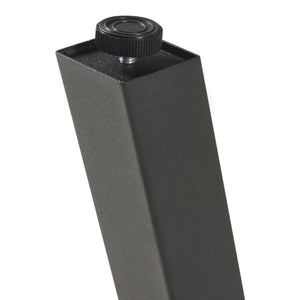 Conjunto de 2 estructuras de mesa Heustreu negro [en.casa]