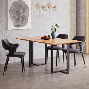 Estructura de mesa Ashby juego de 2 acero [en.casa]