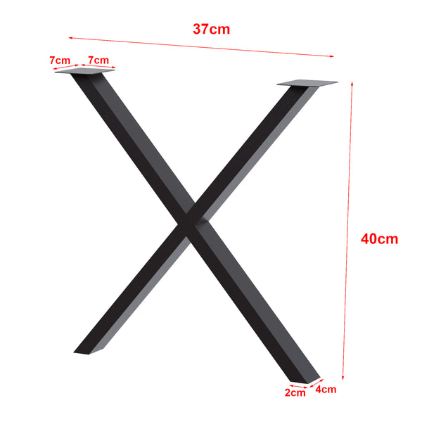 Estructura de mesa Høng negra varios tamaños [en.casa]