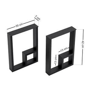 Estructura de mesa Kauhava juego de 2 acero [en.casa]