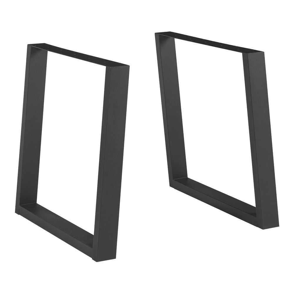 Juego de 2 estructuras de mesa Lülsfeld negro [en.casa]