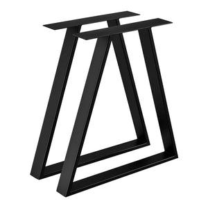Estructura de mesa Lyngby juego de 2 acero 72x55cm negro [en.casa]