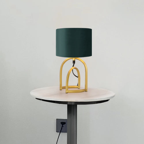 Lámpara de mesa Smethwick Verde oscuro [lux.pro]