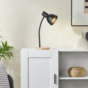 Lámpara de mesa Woodley negro [lux.pro] - premiumXL