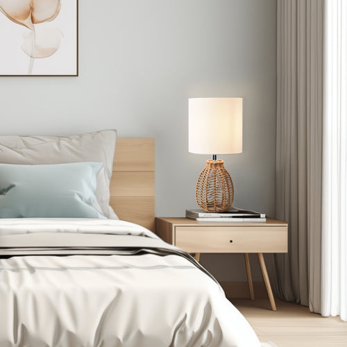 Lámpara de mesa Alfreton blanca [lux.pro] - premiumXL