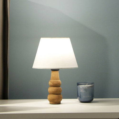 Lámpara de mesa Poole 1xE27 Blanco [lux.pro]