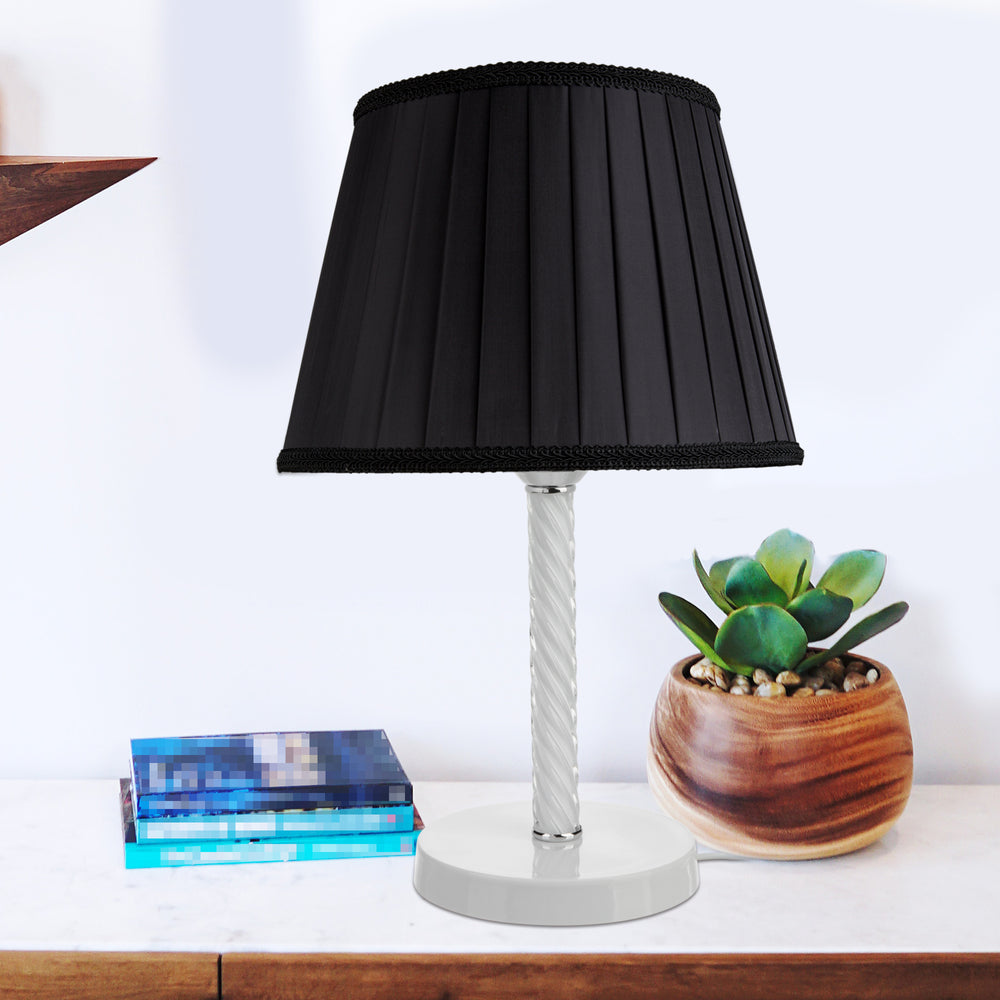 Lámpara de mesa Kilbride E27 metal vidrio textil en varios colores [lux.pro] - premiumXL