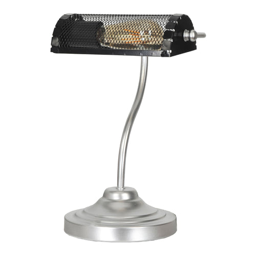 Lámpara de mesa Ditton Plata / Negro [lux.pro]