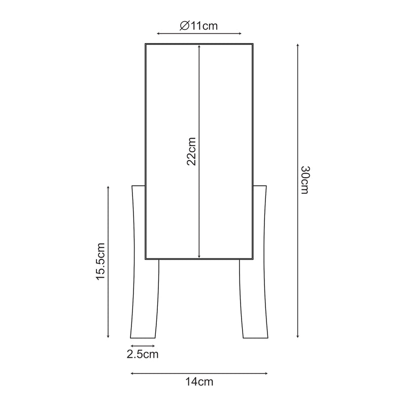 Esquema acotado Lámpara de mesa Joelleldsvin [lux.pro]