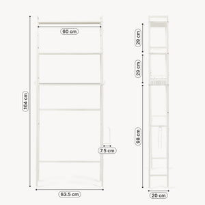Estantería para baño Ljukhobro 164x64x20 cm [en.casa]