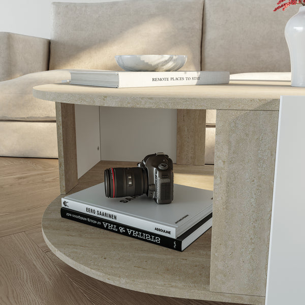 Mesa de centro Klipsari 75x75x40 cm [en.casa]