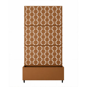 Tabique Aaskis con jardinera exterior 190x82/120x38cm [casa.pro]