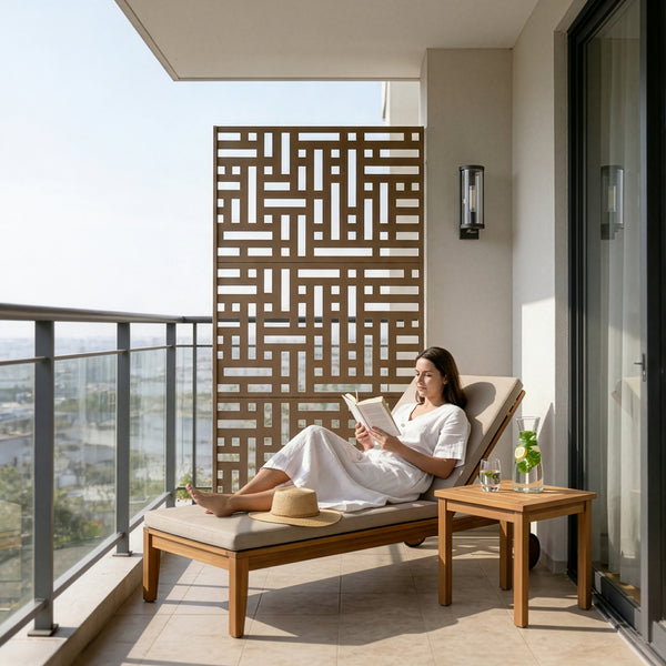 Tabique Bernalda con diseño atractivo acero En diferenres medidas - Negro [casa.pro]
