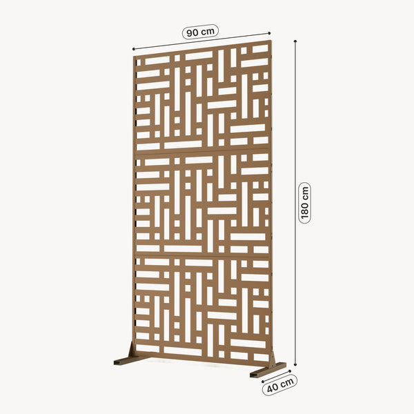 Tabique Bernalda con diseño atractivo acero En diferenres medidas - Negro [casa.pro]