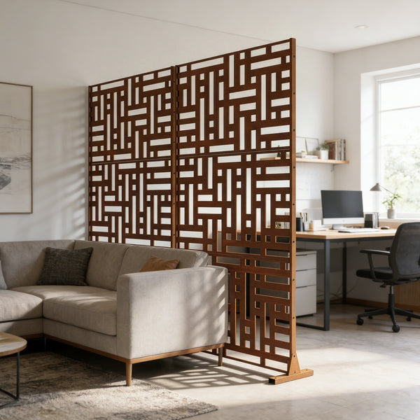 Tabique Bernalda con diseño atractivo acero En diferenres medidas - Negro [casa.pro]