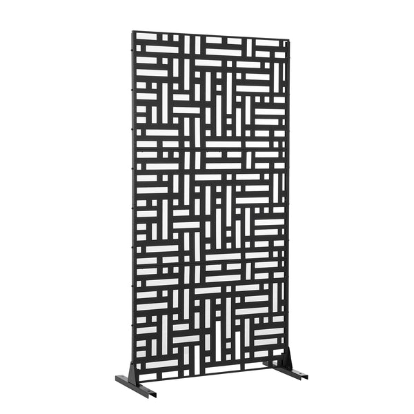 Tabique Bernalda con diseño atractivo acero En diferenres medidas - Negro [casa.pro]