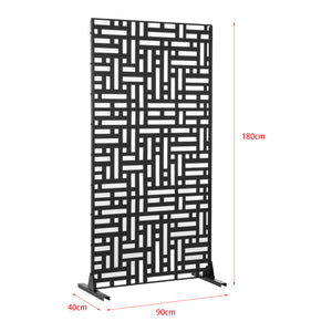 Tabique Bernalda con diseño atractivo acero En diferenres medidas - Negro [casa.pro]