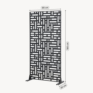 Tabique Bernalda con diseño atractivo acero En diferenres medidas - Negro [casa.pro]