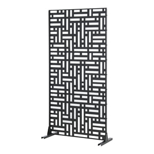 Tabique Bernalda con diseño atractivo acero En diferenres medidas - Negro [casa.pro]