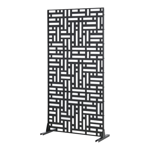 Tabique Bernalda con diseño atractivo acero En diferenres medidas - Negro [casa.pro]