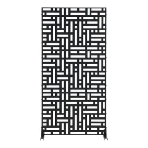 Tabique Bernalda con diseño atractivo acero En diferenres medidas - Negro [casa.pro]