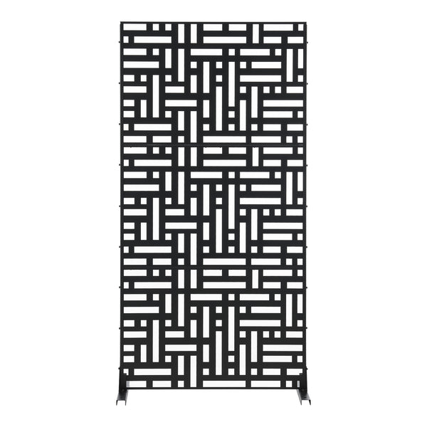 Tabique Bernalda con diseño atractivo acero En diferenres medidas - Negro [casa.pro]