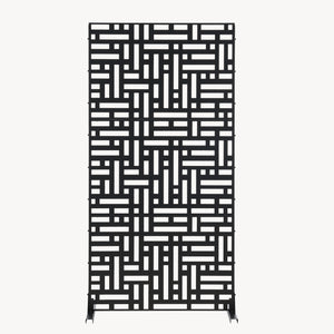 Tabique Bernalda con diseño atractivo acero En diferenres medidas - Negro [casa.pro]