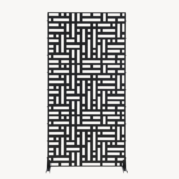 Tabique Bernalda con diseño atractivo acero En diferenres medidas - Negro [casa.pro]
