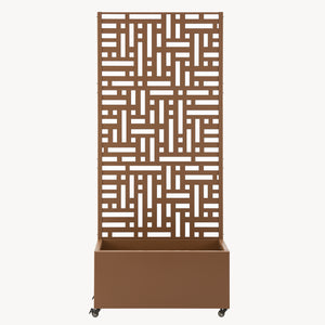Tabique Bernalda con jardinera acero [casa.pro]