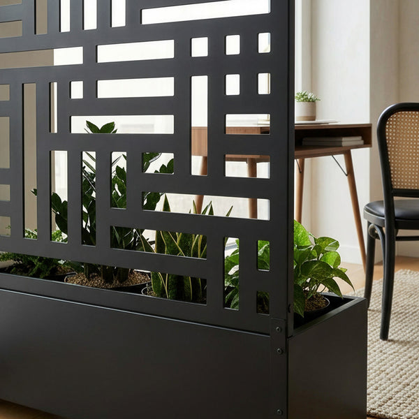 Tabique Bernalda con macetero en forma de arco [casa.pro]