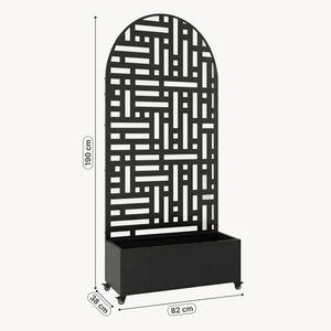 Tabique Bernalda con macetero en forma de arco [casa.pro]