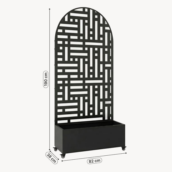 Tabique Bernalda con macetero en forma de arco [casa.pro]