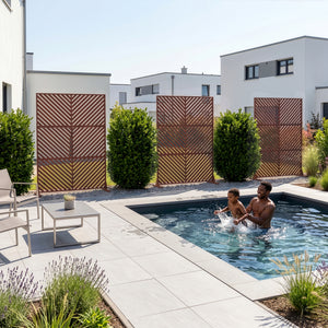 Tabique Kekan exterior acero 180x90/120 cm [casa.pro]