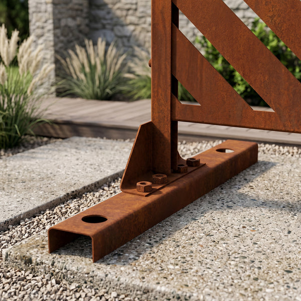 Tabique Kekan exterior acero 180x90/120 cm [casa.pro]