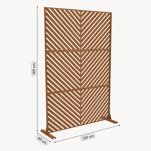 Tabique Kekan exterior acero 180x90/120 cm [casa.pro]